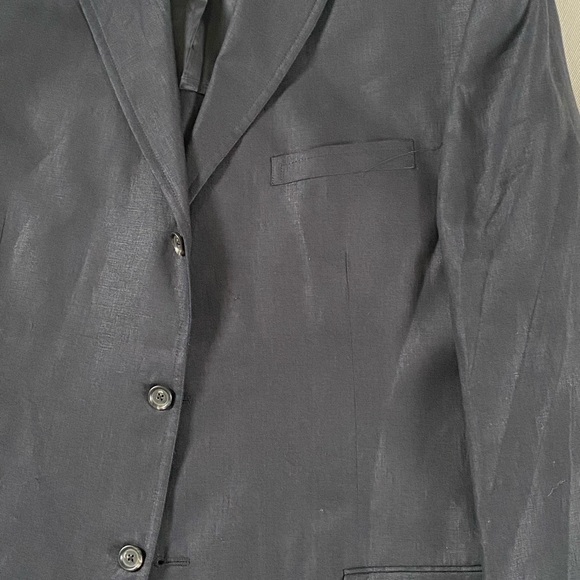 AUTHENTIC POLO RALPH LAUREN 3-BUTTON BLACK LINEN BLAZER SIZE XL NEW WITHOUT TAGS - Picture 14 of 17